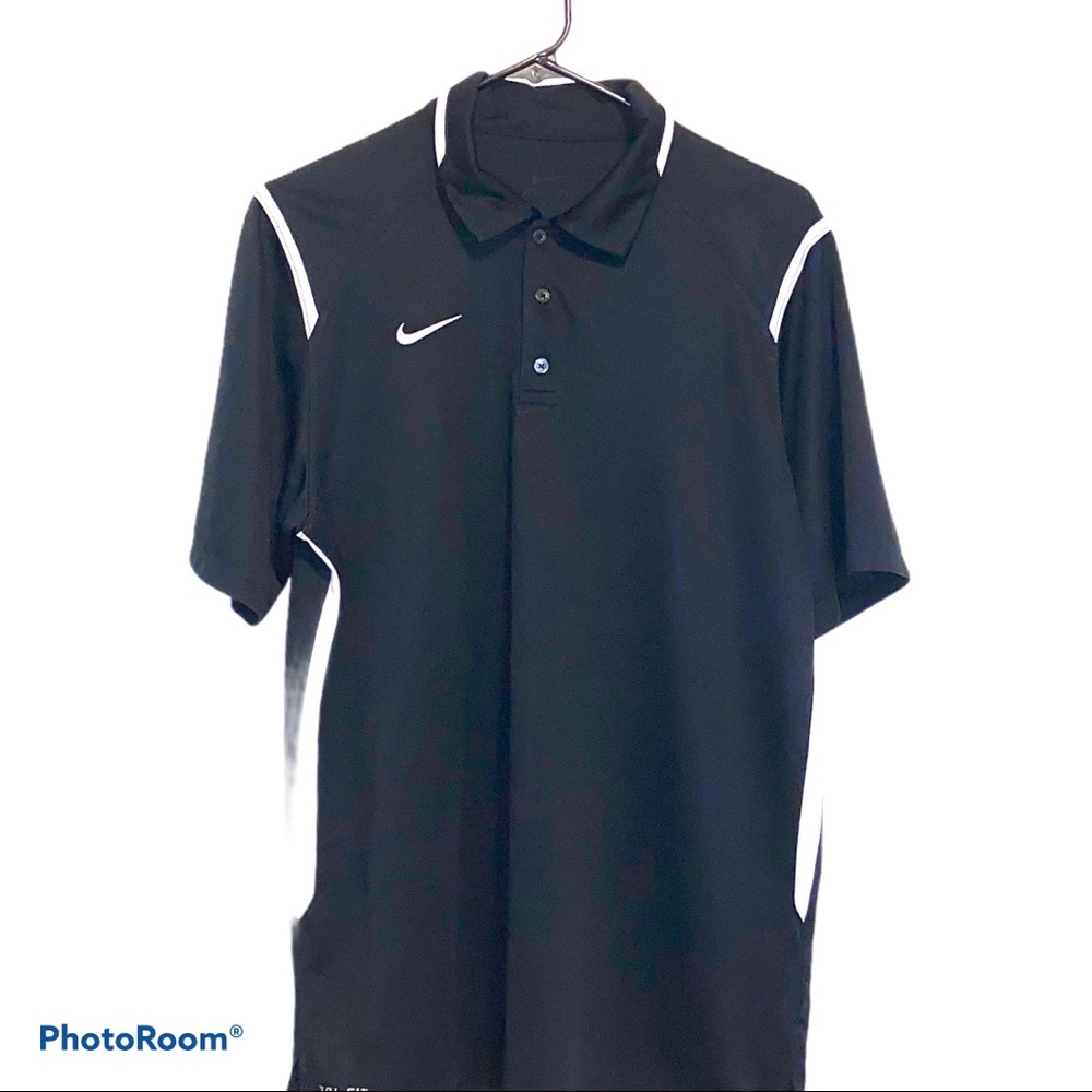 Nike Dri-Fit Black Polo EUC